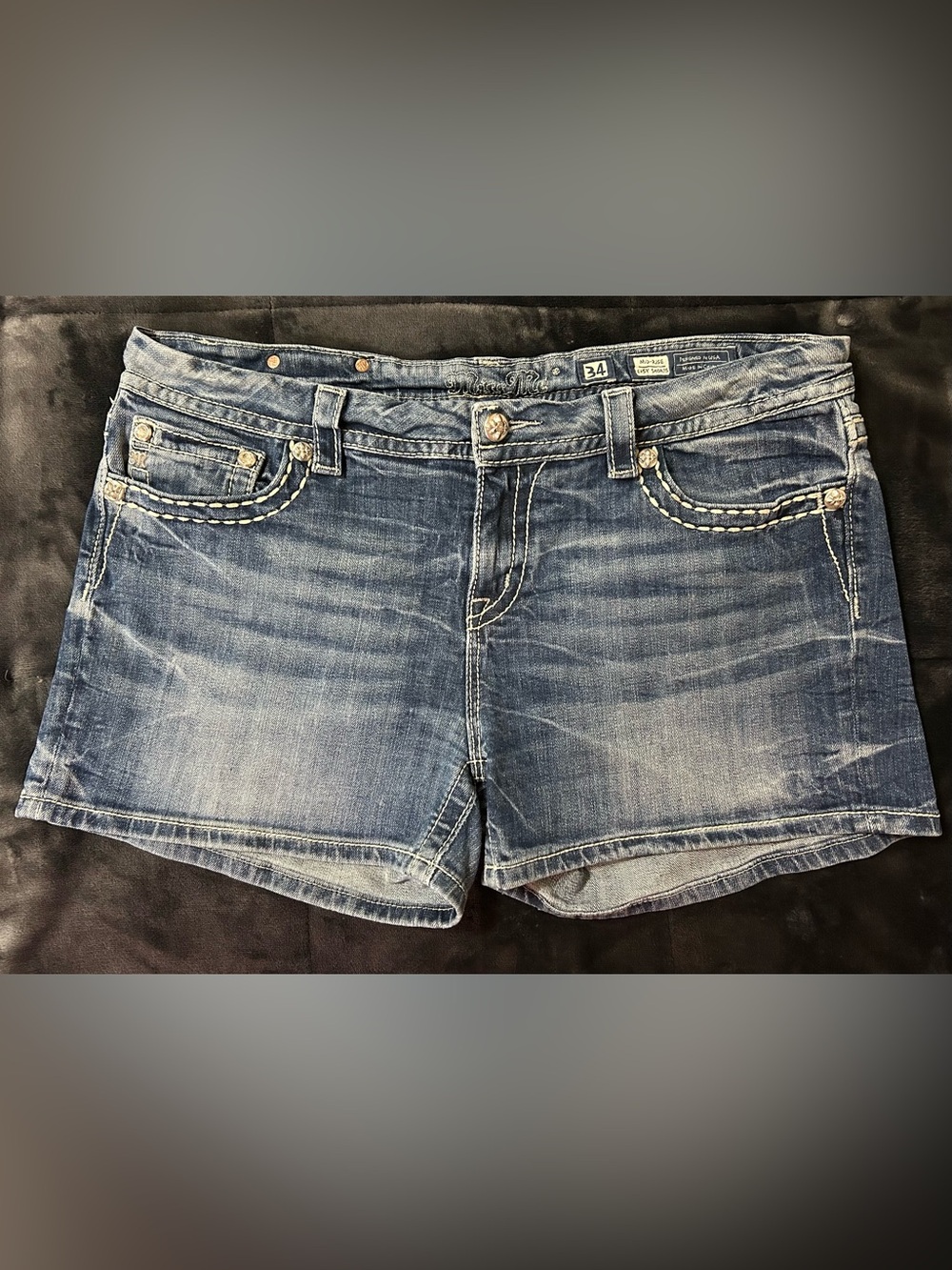 Miss Me Mid-Rise Denim Shorts
